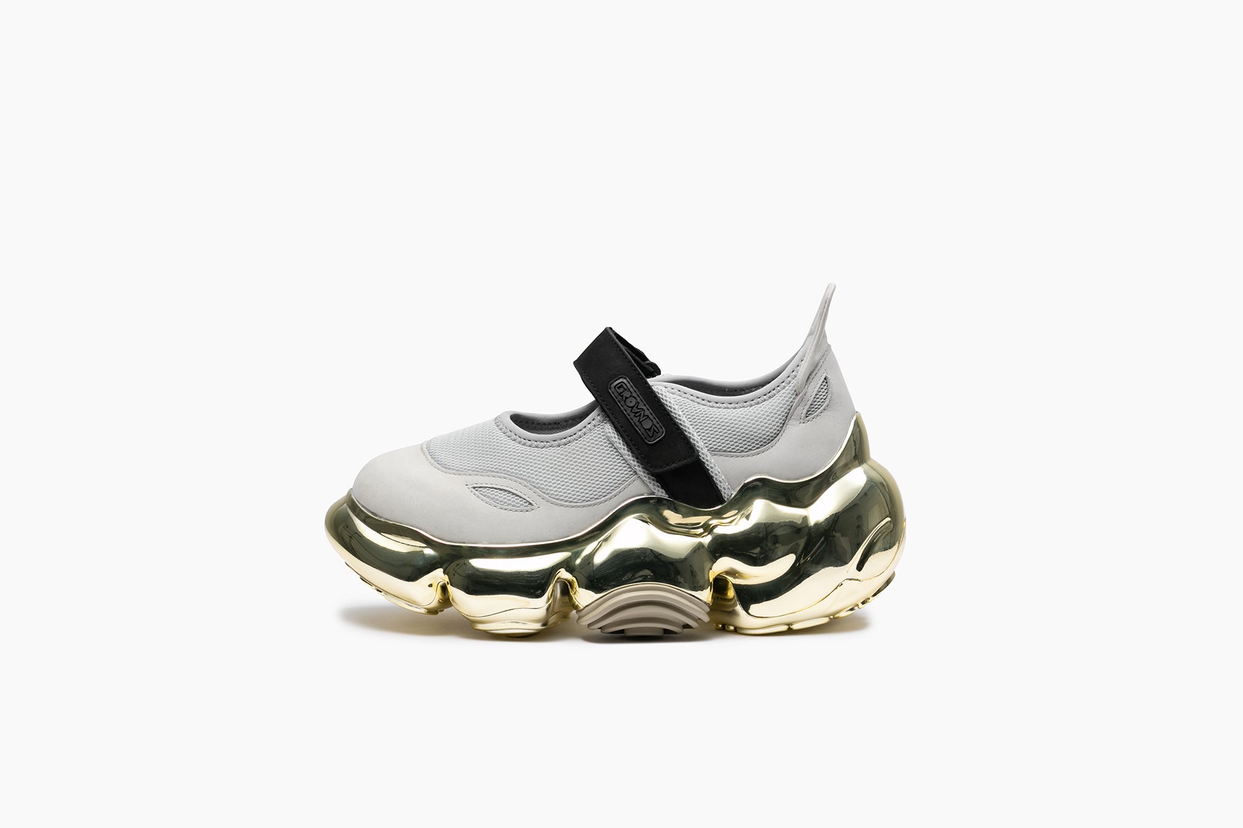 grounds MOOPIE MARY JANE CHROME GRAY BLACK / GOLD
