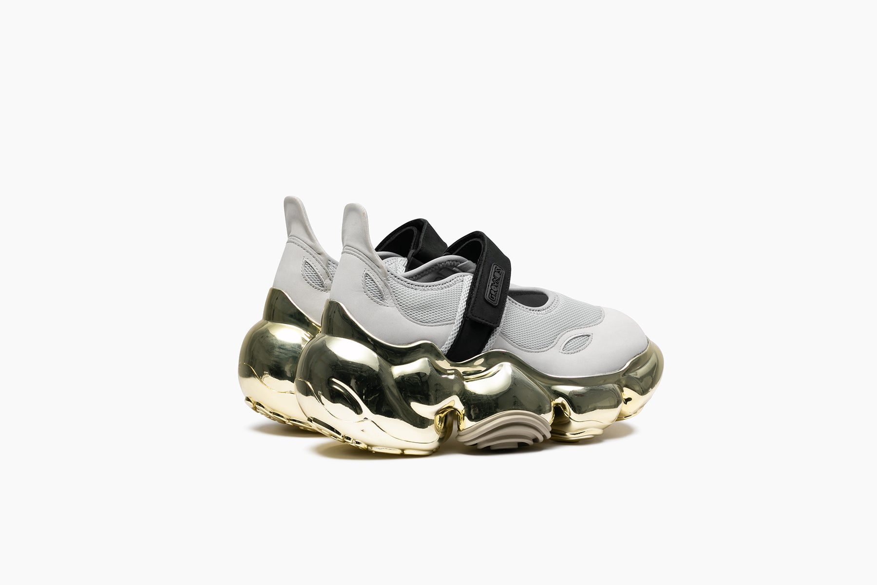 grounds MOOPIE MARY JANE CHROME GRAY BLACK / GOLD