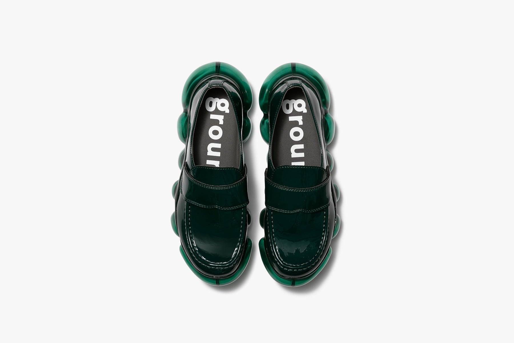 grounds JEWELRY LOAFER DARK GREEN / DARK GREEN