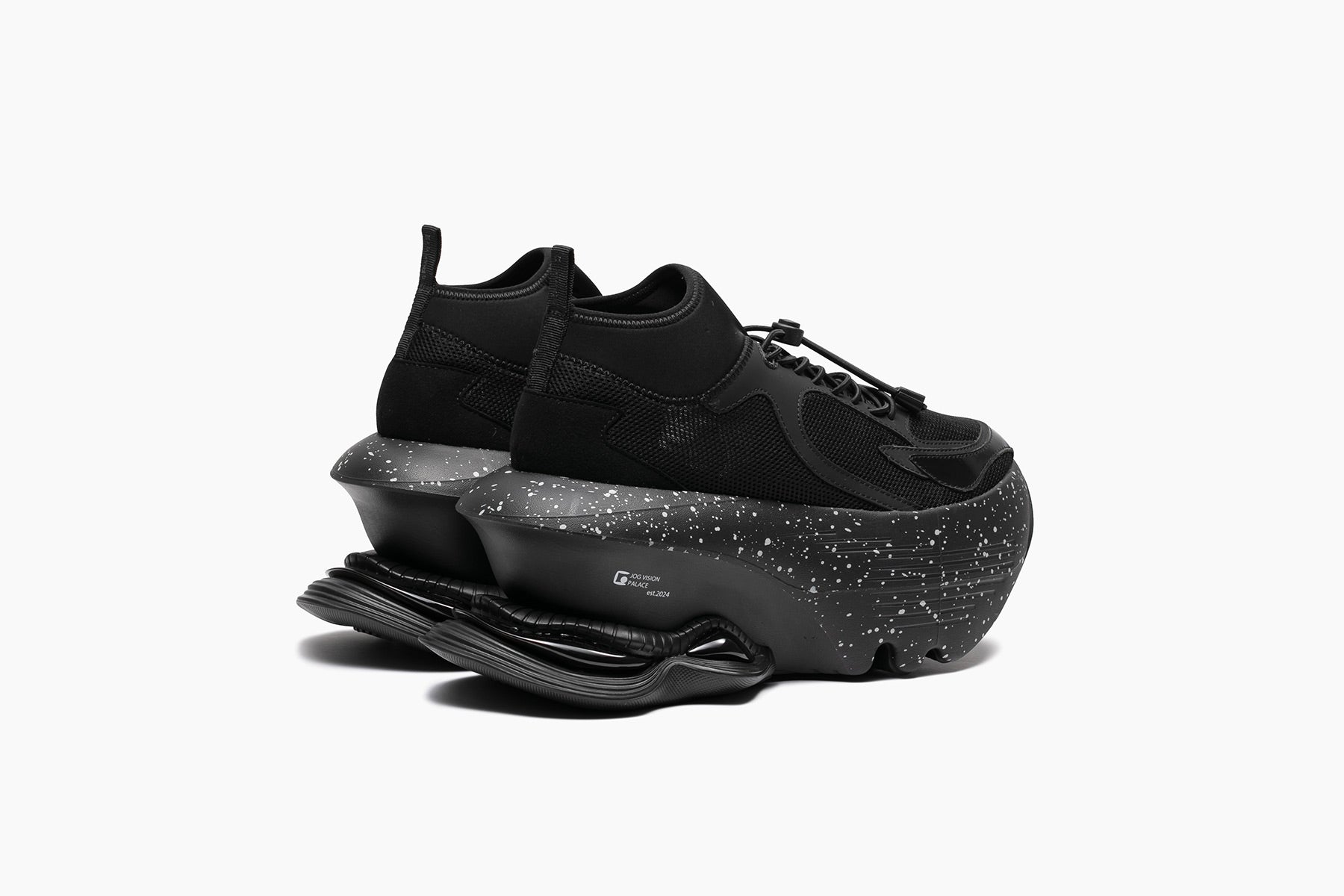 grounds JOG VISION FLUX PALACE　BLACK / BLACK WHITE SPLASH