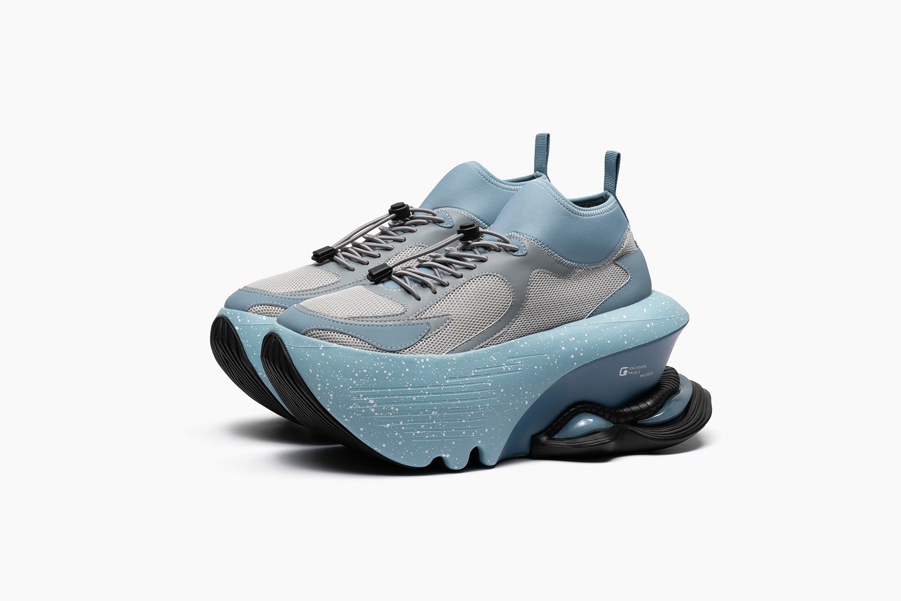 grounds JOG VISION FLUX PALACE　GRAY ASH  BLUE / GRAY  ASH BLUE WHITE SPLASH