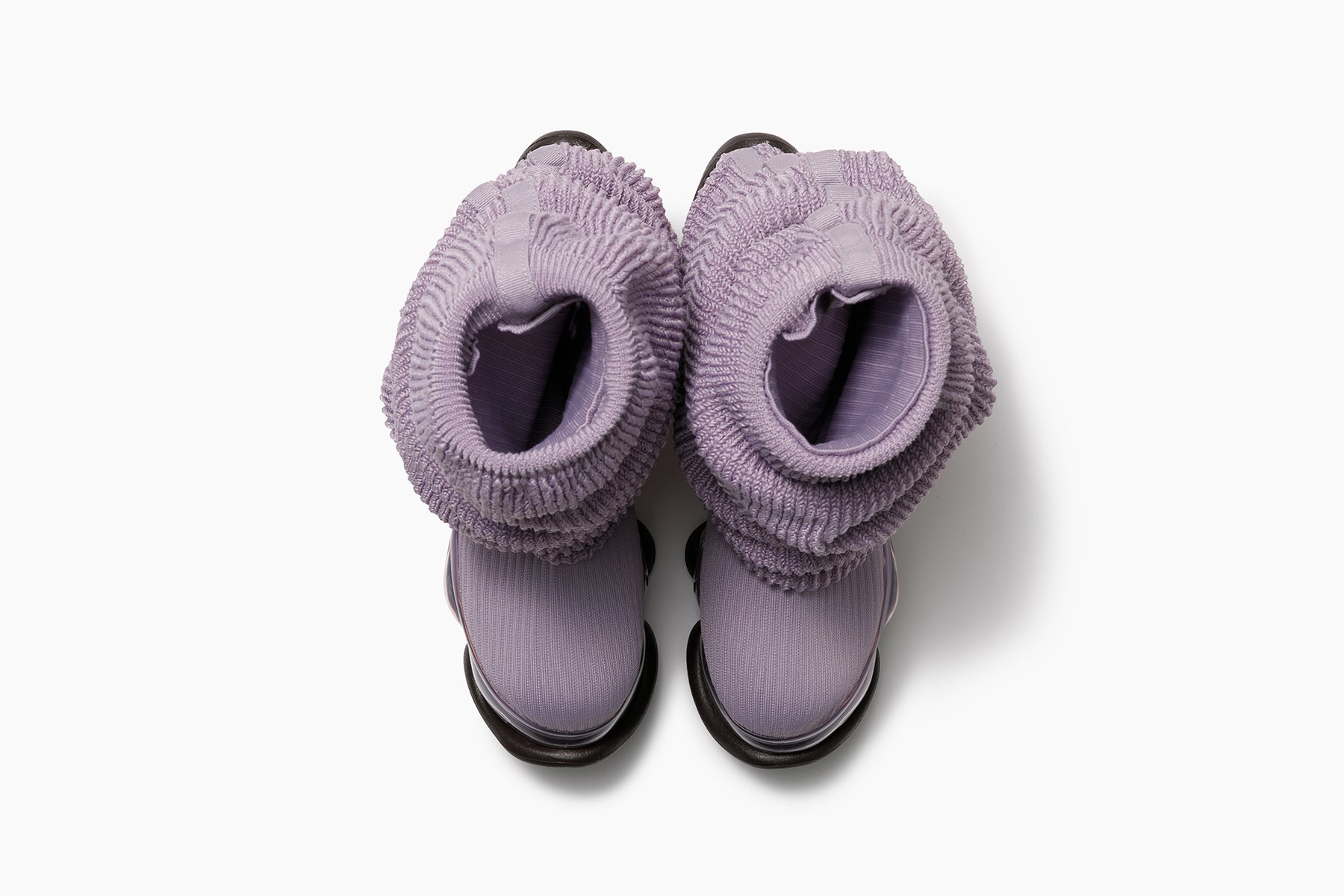 SKYSCRAPER LOOSE SOCKS KNIT - PURPLE / DIRTY PINK (スカイ