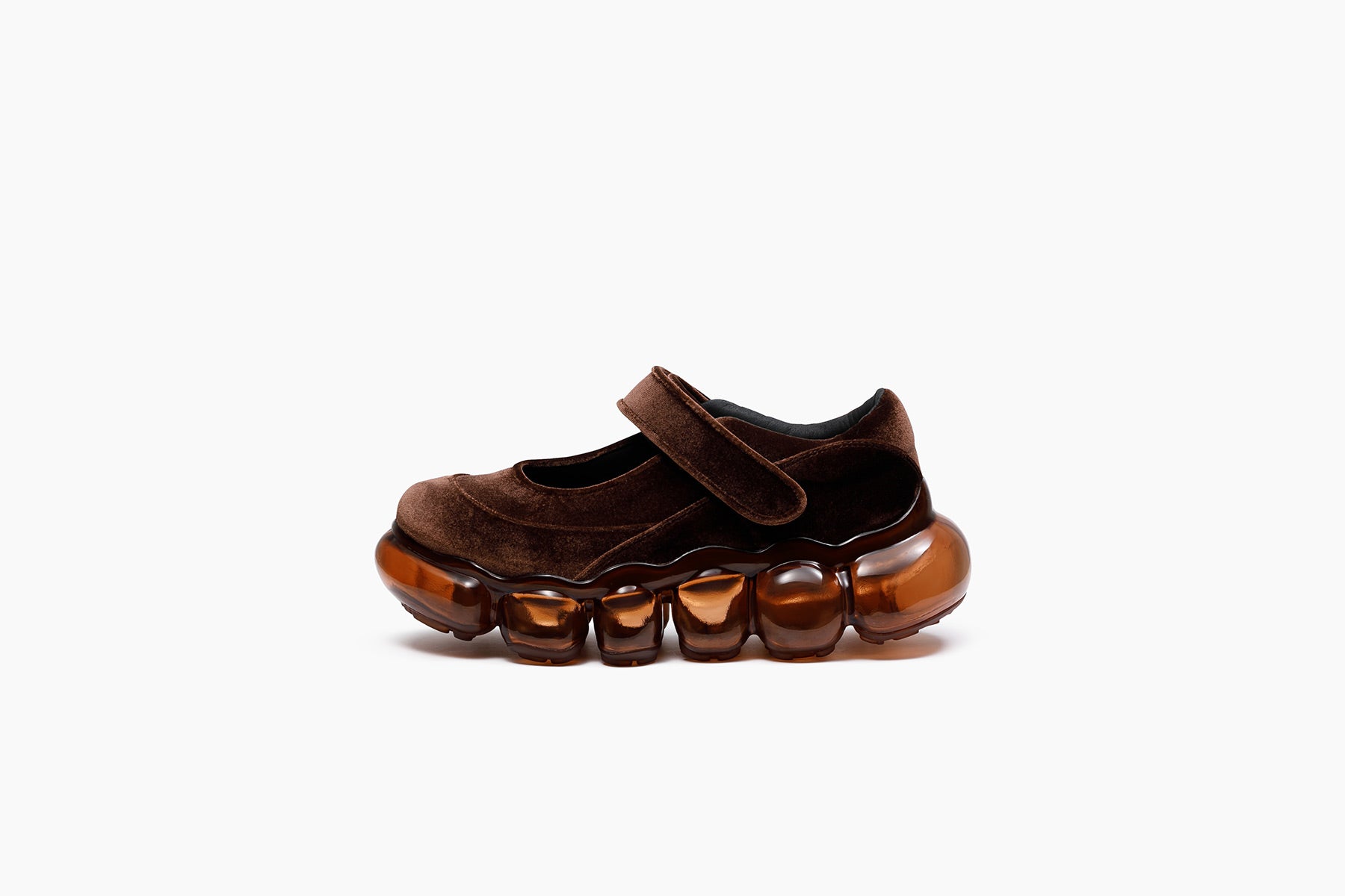 grounds JEWELRY COCOON　BROWN VELVET / BROWN