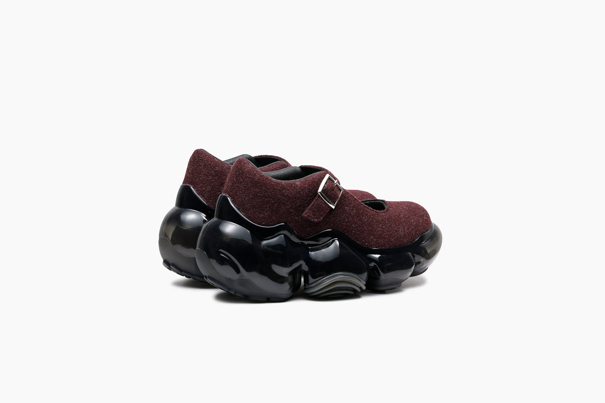 grounds MOOPIE PEBBLE WINE FELT / BLACK
