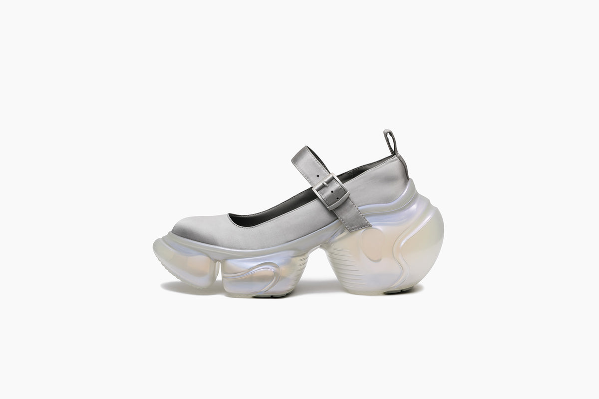 grounds LOOPIE LADY GRAY SATIN / CLEAR AURORA