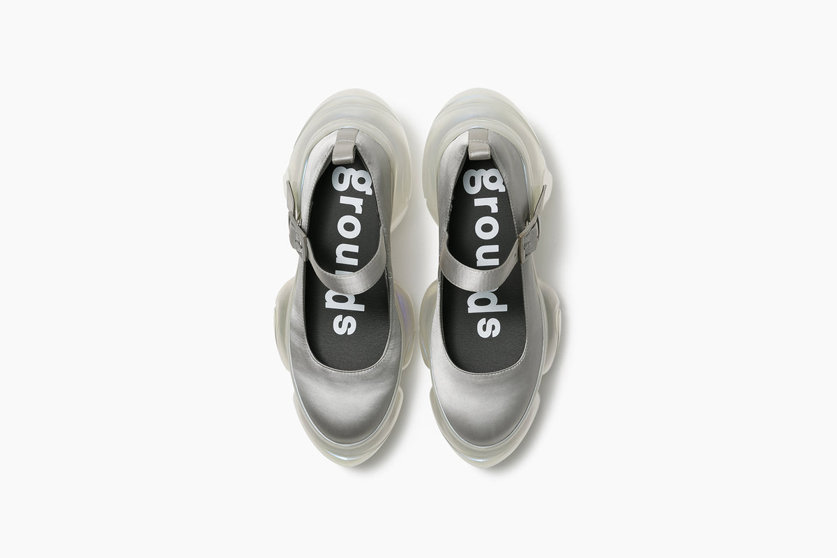 grounds LOOPIE LADY GRAY SATIN / CLEAR AURORA