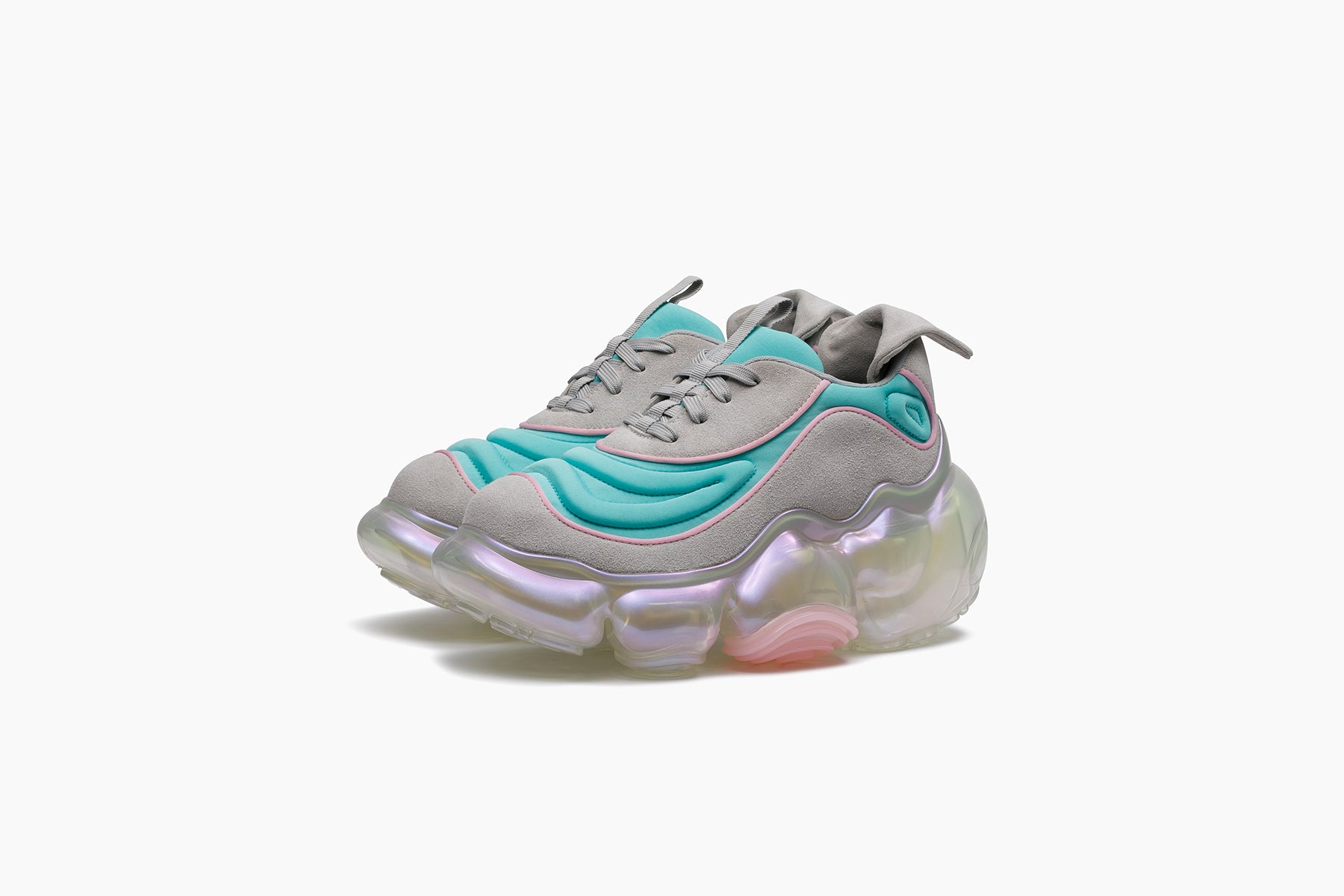 grounds MOOPIE NAZCA LACE　MINT GRAY / CLEAR AURORA
