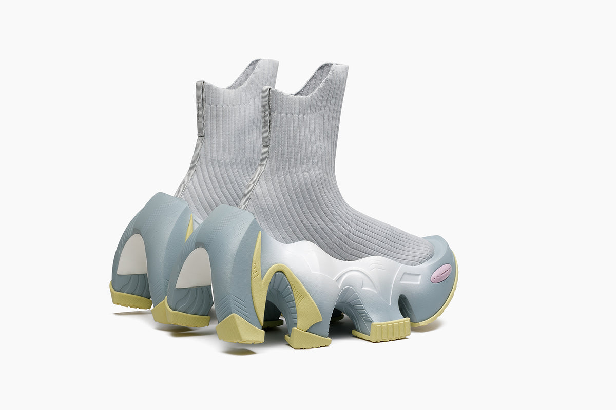 grounds BAT RIB SOCK LIGHT GRAY / GRAY YELLOW