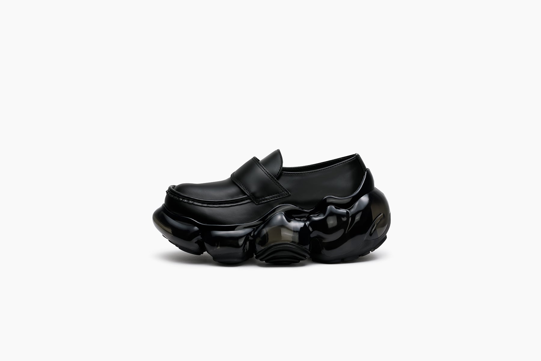 grounds MOOPIE LOAFER LEATHER BLACK LEATHER / BLACK