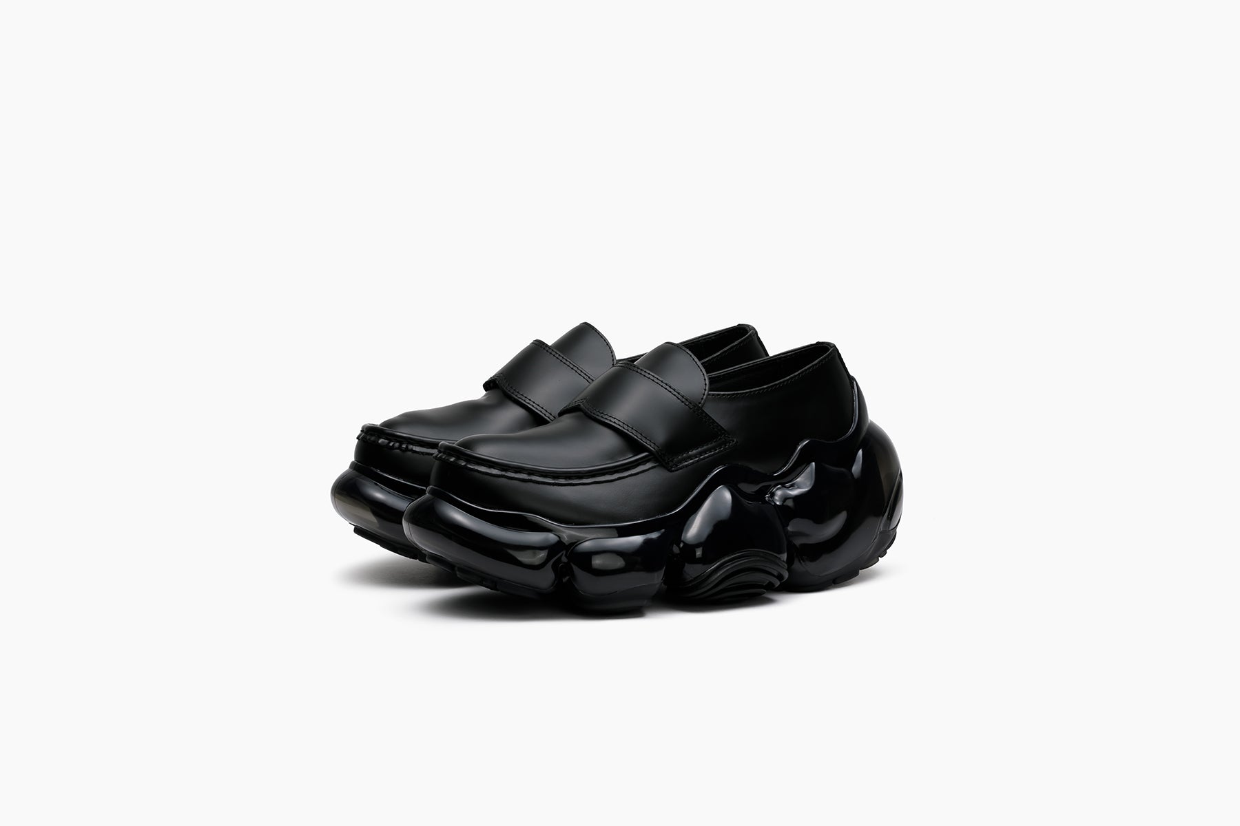 grounds MOOPIE LOAFER LEATHER BLACK LEATHER / BLACK