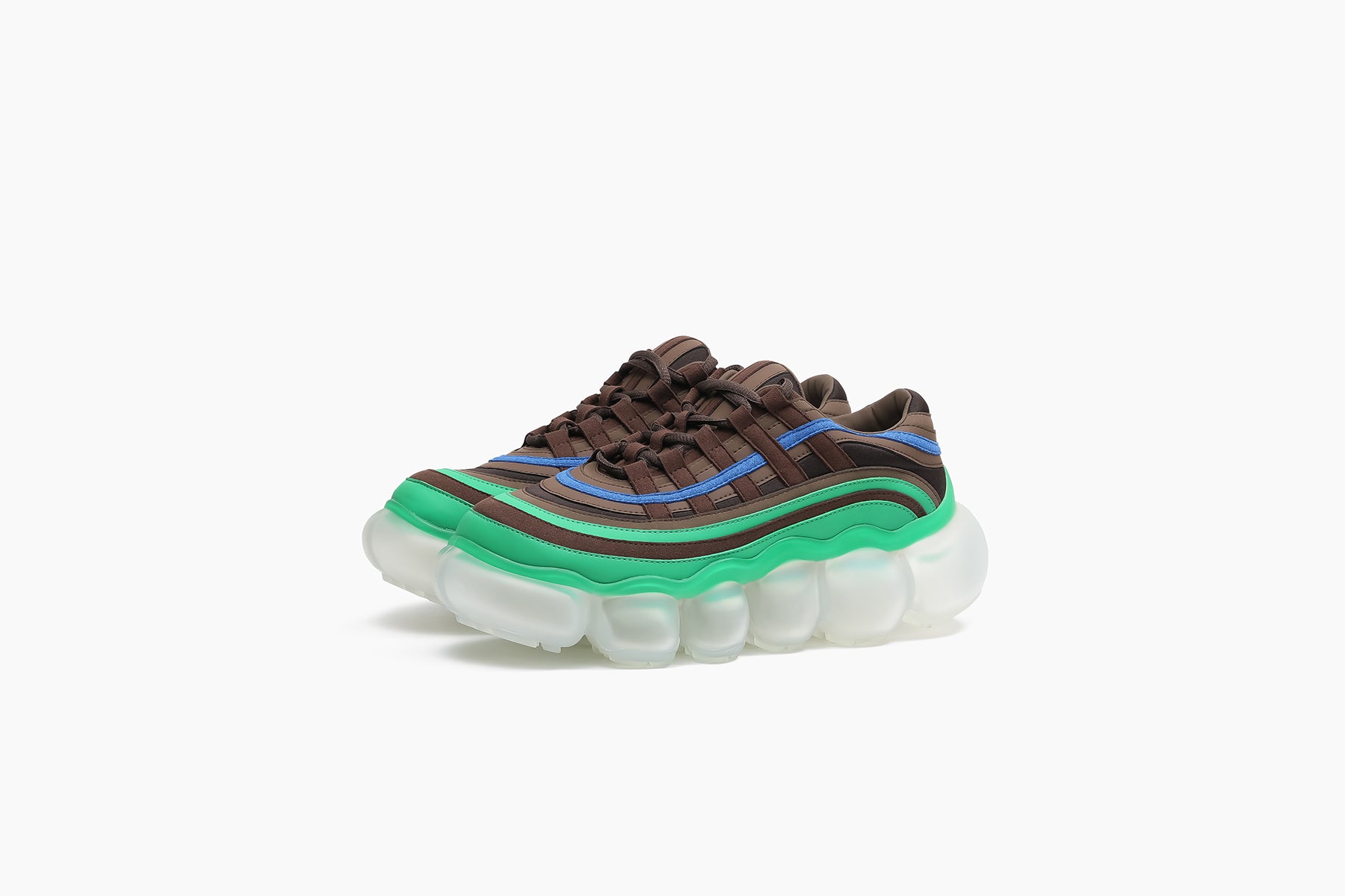 grounds JEWELRY WAFER BROWN GREEN / CLEAR MATTE