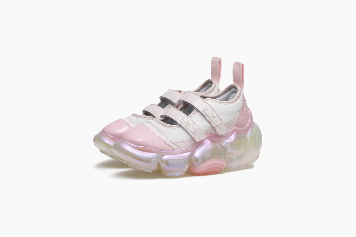 grounds MOOPIE MARY JANE DOUBLE WHITE PINK / CLEAR AURORA